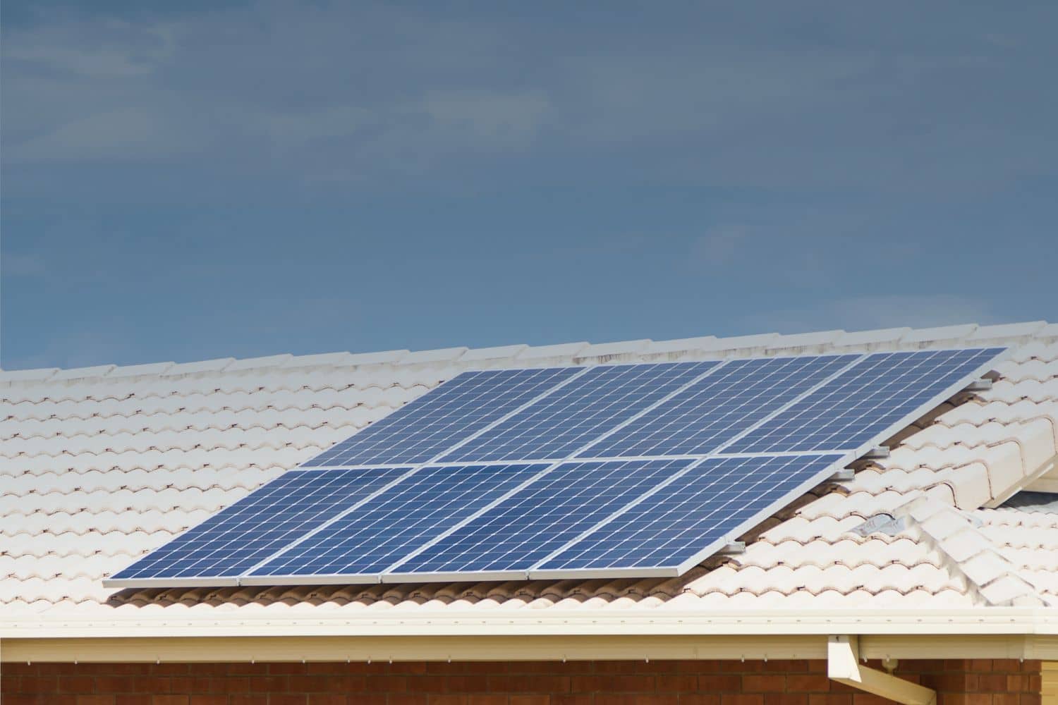 rooftop solar panels in California during a solar inspection